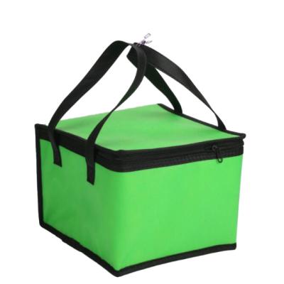 China Folding Cooler Bags Thermal Insulation PP Woven Lunch Food Delivery Soft Insulated Cooler Bag for sale