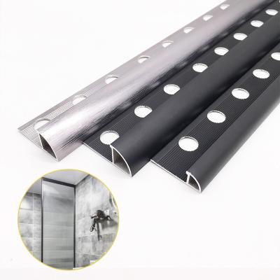 China Modern Interior Metal Bands Around Ceramic Aluminum Corner Tile Mirror Edge Trim for sale