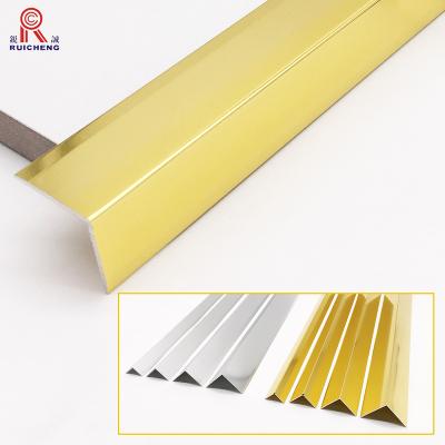 China Decorations Extruded 90 Degree L Shape Right Angle Aluminum Trim For Decoration for sale