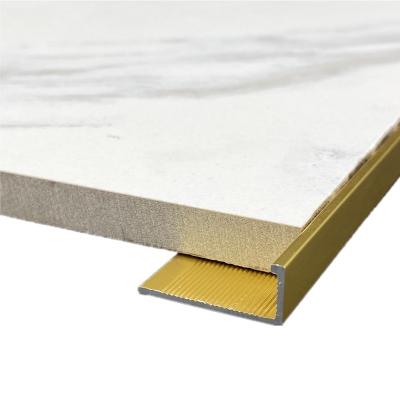 China China Factory Modern Ceramic Decorative Vinyl Level Tile Aluminum Bronze Metal Edge Trim for sale