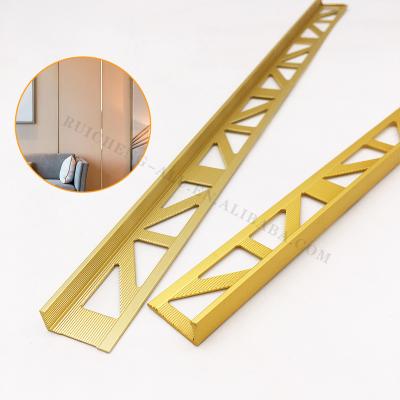 China Modern Edge Transition Protector Aluminum Ceramic Metal L Strips Angle Shape Tile Trim for sale