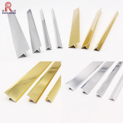 China Modern Kitchen Profile Edge Tile Trim Corner Ceramic Aluminum T Shaped Transition Strips for sale