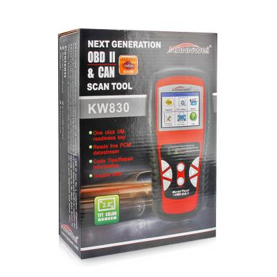 China Colorful Full Screen OBD2 Scanner Car Scanner EOBD/OBD2 Code Reader Engine Resct OBDII Diagnostic Tool Konnwei kw830 for sale