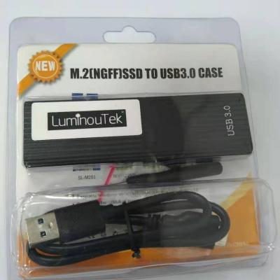 China Hdd Ngff hard disk case factory direct solid state hard disk USB3.0 heation housing mobile hard disk case for sale