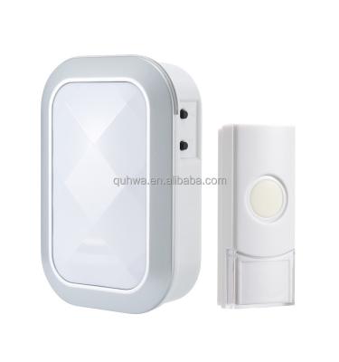 China Modern Self-learning Wireless Doorbell White or Customized QH-851A Battery Operated for sale