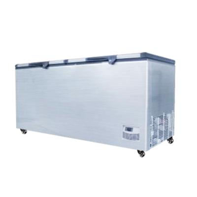 China Horizontal Electronic Frost Type Hotel Two Door Large Absorption Chest Freezer For Mixed Food for sale