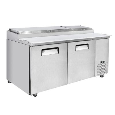 China Industrial Hotel Restaurant Kitchen 4 Drawers Counter Freezer Commercial Refrigerator Salad Chiller Table 601 for sale