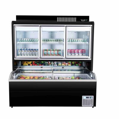 China Hot Selling Single-temperature Good Quality Ice Cream Display Freezers Rate Commercial Display Upright Freezer With Glass Doors for sale