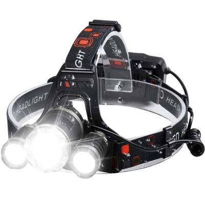 China Manufacturer Sale 5 Modes LED Headlight High Power 90 Outdoor IPX6 Camping Rotating Revolving Head Lamp Usb Rechargeable Head Lamp For Camping for sale