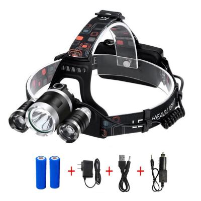 China Outdoor Essential Ignition Adjustable Angle Supplier Rechargeable Safety Warning USB Headlight High Brightness Led Miners Headlamp For Night Running for sale