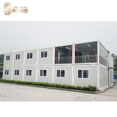 China Fast Assembly Prefab House Modern Two Story Beach Container Luxury Prefab House for sale