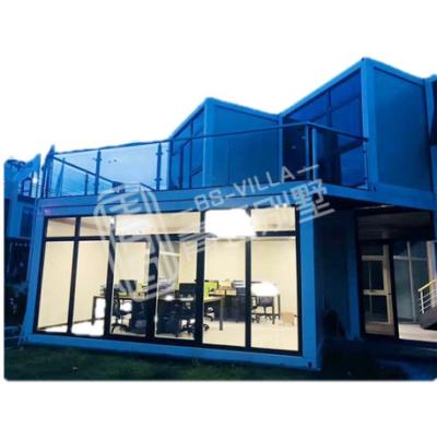 China Modern and luxury eco-friendly prefab light steel house made in china quick and easy to assemble container house for sale