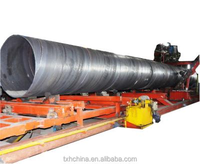 China spiral energy supply pipe helical steel pipe making machine pipe mill ssaw tube machine line for sale