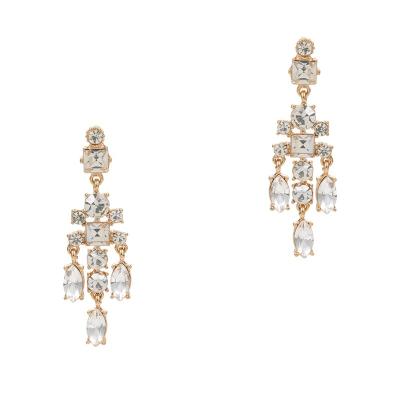 China Factory direct sale new design fancy delicate faux stone bling chandelier earring for women for sale