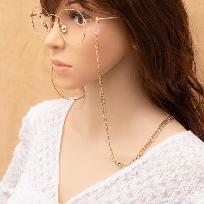 China New Design 2021 Fashionable Chain Necklace Sunglasses Face Chain Monocle Eyewear Glass Masking Chains for sale