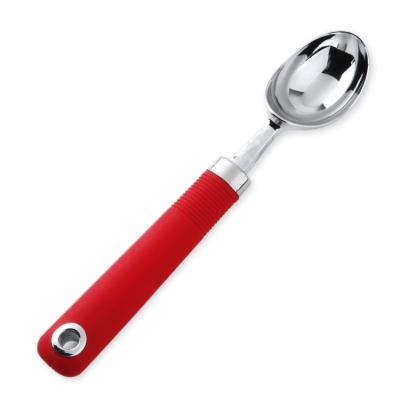 China Hot Selling Stainless Steel Cooking Tools Sustainable Kitchen Utensils Ice Cream Spoon Product for sale