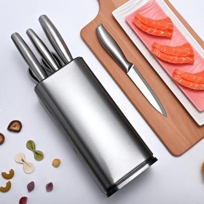 China Sustainable Fashion Stainless Steel Kitchen Knife Block Universal Knife Holder Standing Storage Safely Stores Knives for sale