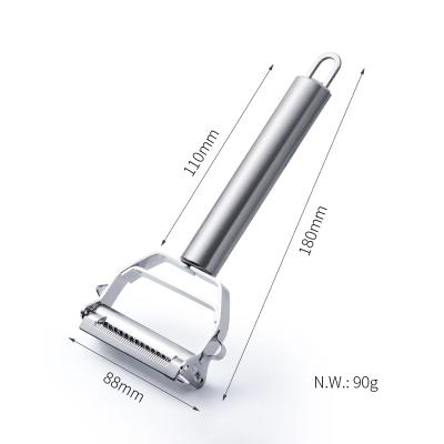 China Sustainable Ultra Sharp Stainless Steel Vegetable Peeler And Slicer With Hand Hook for sale