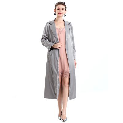 China NC096 high quality fashion Anti-wrinkle autumn winter coat women girls casual elegant long women office dresses long coat for sale