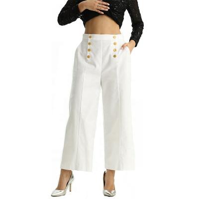 China NP213 Anti-Wrinkle Plus Size Womens Wide Leg Pants And Trousers Custom High Waist Womens Casual Pants Pants Women for sale