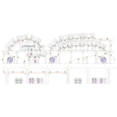 China Printing Shops Hot Selling Automatic Weight 90-400GSM Warp Coated Duplex Board Paper Making Machinery for sale