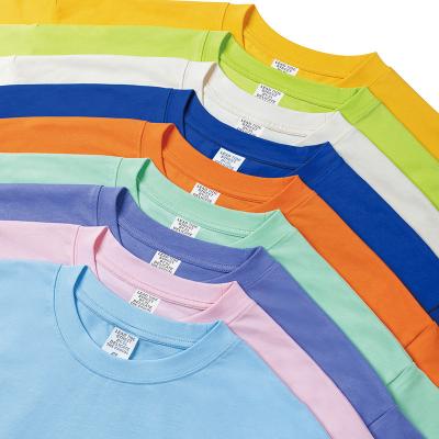 China SHUMON Price Solid Color LOGO Printing Embroidery Plain White QUICK DRY Cheap Custom T Shirts For Men/Wemen for sale