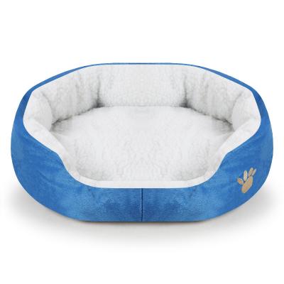 China Cat Beds Breathable For Indoor Washable Soft Donut Cat And Dog Bed Plush Pet Cushion Waterproof Bottom Fluffy Calming Dog And Cat for sale