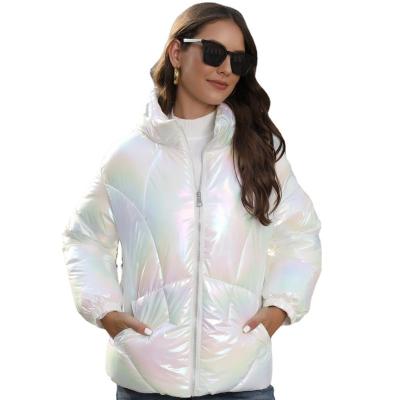 China Breathable Soft Suitable Women down jacket OEM light down coat custom wholesale bubble coat for sale