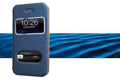 China Durable Shockproof Blue Iphone Leather Case / Iphone 4s Protective Cover for sale