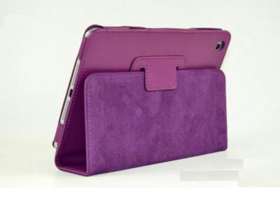 China PU / Leather Book Style Ipad mini / Ipad Protective Case In Purple Green for sale