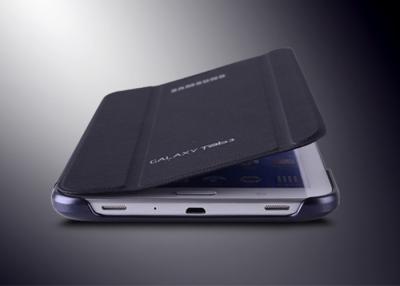 China Custom Ultra Slim Black Leather Tablet Protective Cover For Samsung P900 for sale