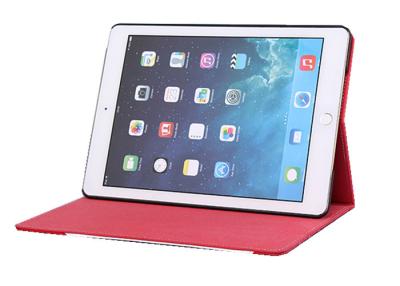 China PU leather Case Lychee Pattern Ipad 6 /  iPad Air2 Protective Case Black / White / Red for sale