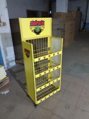 China Metal display, Metal rack, durable, permenent, easy assemble,  colorful for sale