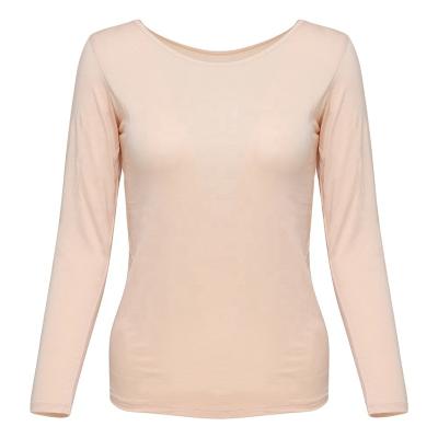 China New Model 94% Cotton Round Neck Super Thin Modal Quick Dry Long Sleeve Thermal Top for sale