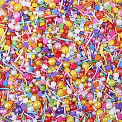 China Cake Birthday Valentine's Day Cake Decorating Ingredients DIY Edible Confetti Sprinkles Colorful Edible for sale