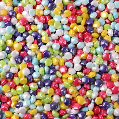 China Sprinkles Wholesale Edible Diamond Shape Candy Multi Colors Cake Decoration LOVEBAKERY Bag Package Outdoor Pearlized Sprinkles Cake Decoration for sale