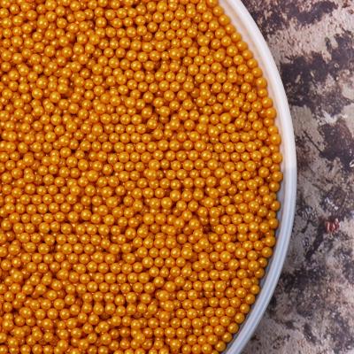 China Sprinkles Edible Cake Decoration LOVEBAKERY 1KG Bag Package Gold Luxe Wholesale Sugar Pearls Candy Surface Pearlized Sprinkles Cake Decoration for sale