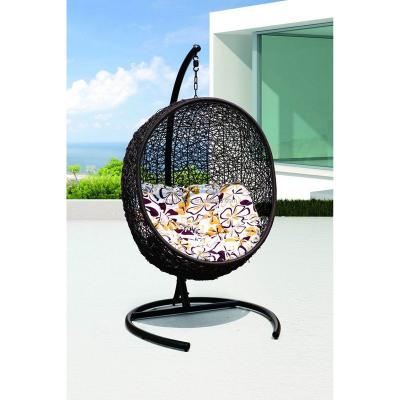 China Modern Classic Home Hanging Balcony Patio Rattan Egg Chair Swing Outdoor Garden for sale