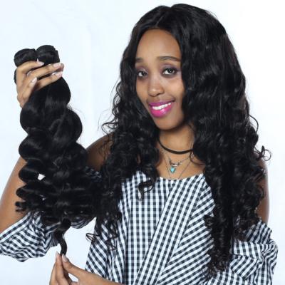 China Human Hair Extension Real Human Hair Loose Wave Bundle 1B for sale