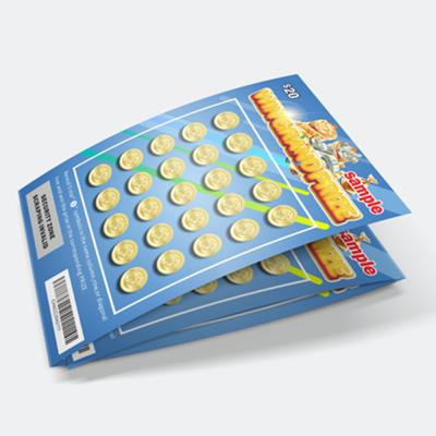 China China Supplier Scratch Card Printing Hot Sale Bingo Lotto247 Lottery Ticket Printing for sale