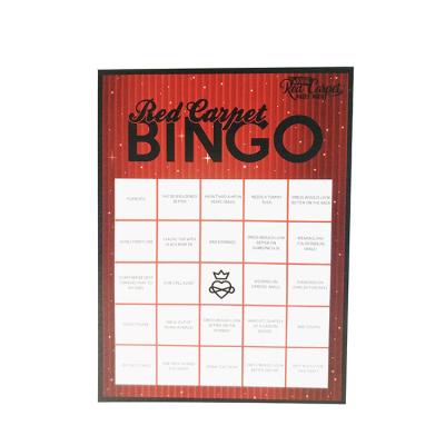 China Verification Code Item Bingo Game Cards Printing Custom Religious 24 Players Included Christmas Bingo Card For Game for sale