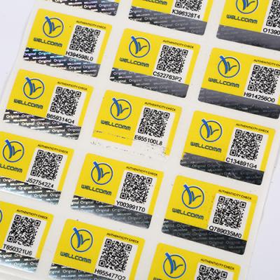 China Hot new barcode products waterproof qr variable code label anti-counterfeit scratch off sticker for sale