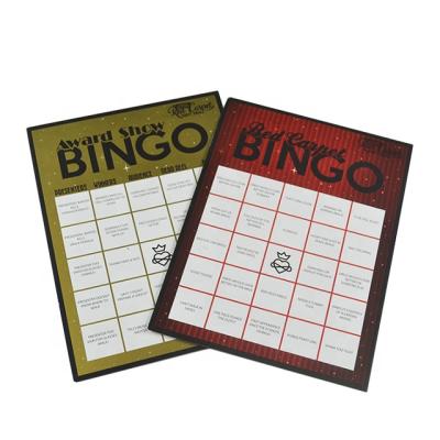 China Lottery Top Sale Bingo Cards And Paper Bingo Cards Factory Supply for sale