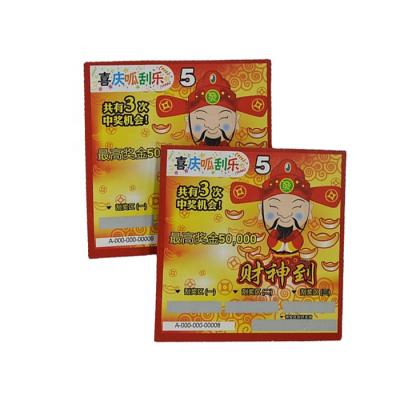 China 2017 Hot Selling Scratch Card Scratch Card Game Product Scratch Cards Lottery Cards Lottery Games for sale