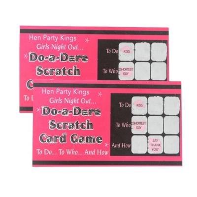 China paper & Cardboard Factory Wholesale Custom Scratch Off Playing Cards Printing for sale