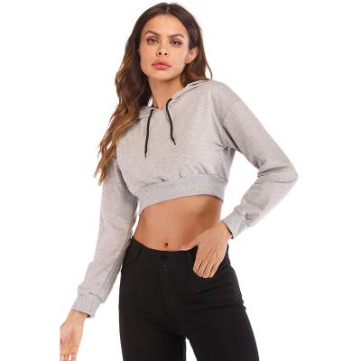 China ACTIVE BUTT Luxury Soft High Quality Women Crop Top Full Face Hoodies for sale