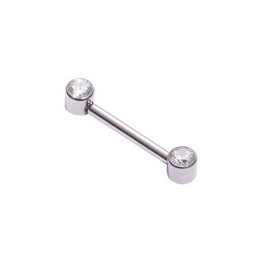 China FASHIONABLE Astm f136 Titanium Push Fit In Nipple Barbell Nipple Piercing Threadless Ends for sale