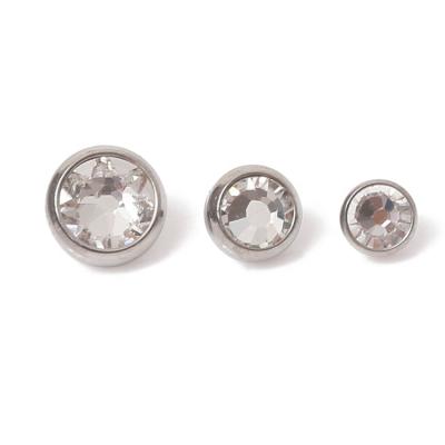 China Fashionable ASTM F136 titanium internally threaded dermal anchor tops for sale