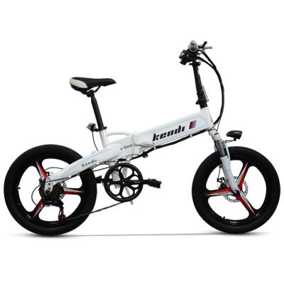 China Single-arm standard aluminum frame 4.0 super wide tire 36V8H lithium battery electric bicycle 20 inch fat folding bicycle for sale