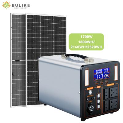 China Best Selling Type C Factory Supply Portable Solar Generator 220v 1700W Home Use Solar Power Station for sale